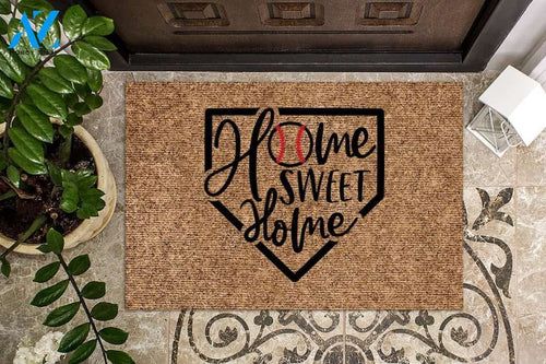 Baseball Home Sweet Home Doormat