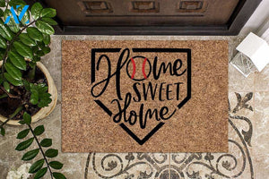 Baseball Home Sweet Home Doormat | Welcome Mat | House Warming Gift
