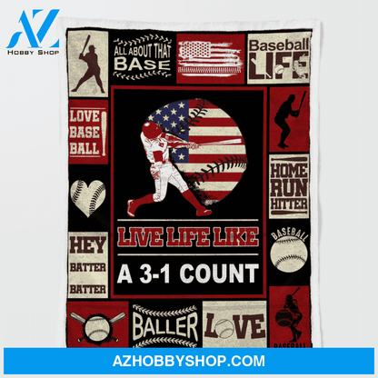 Baseball Live Life Like Blanket Gift For Baseball Lovers Birthday Gift Home Decor Bedding Couch Sofa Soft and Comfy Cozy