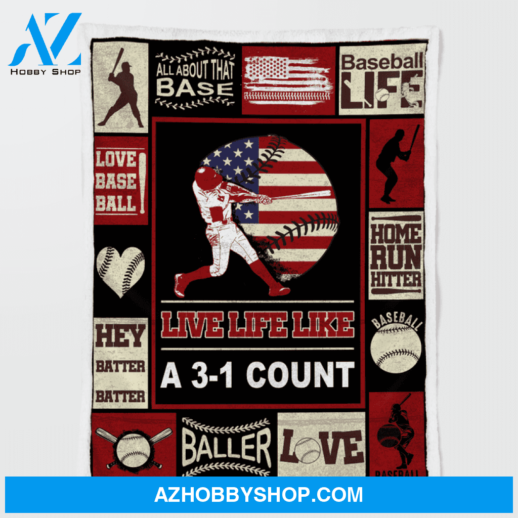 Baseball Live Life Like Blanket Gift For Baseball Lovers Birthday Gift Home Decor Bedding Couch Sofa Soft and Comfy Cozy