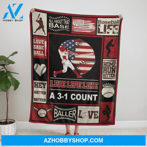 Baseball Live Life Like Blanket Gift For Baseball Lovers Birthday Gift Home Decor Bedding Couch Sofa Soft and Comfy Cozy