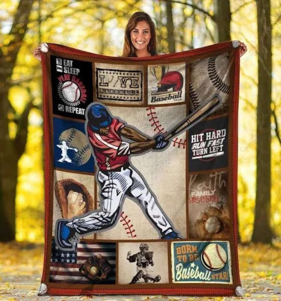 Baseball Love Baseball Blanket