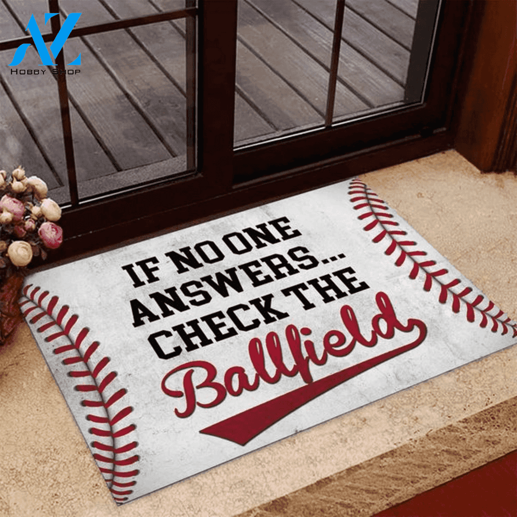 Baseball No One Answer doormat #H