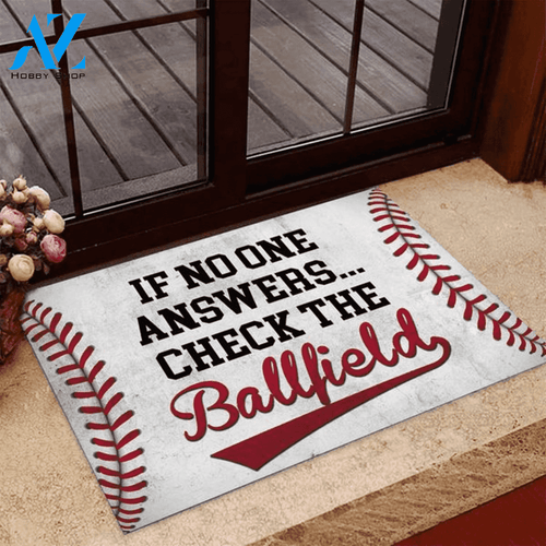 Baseball No One Answer doormat #H