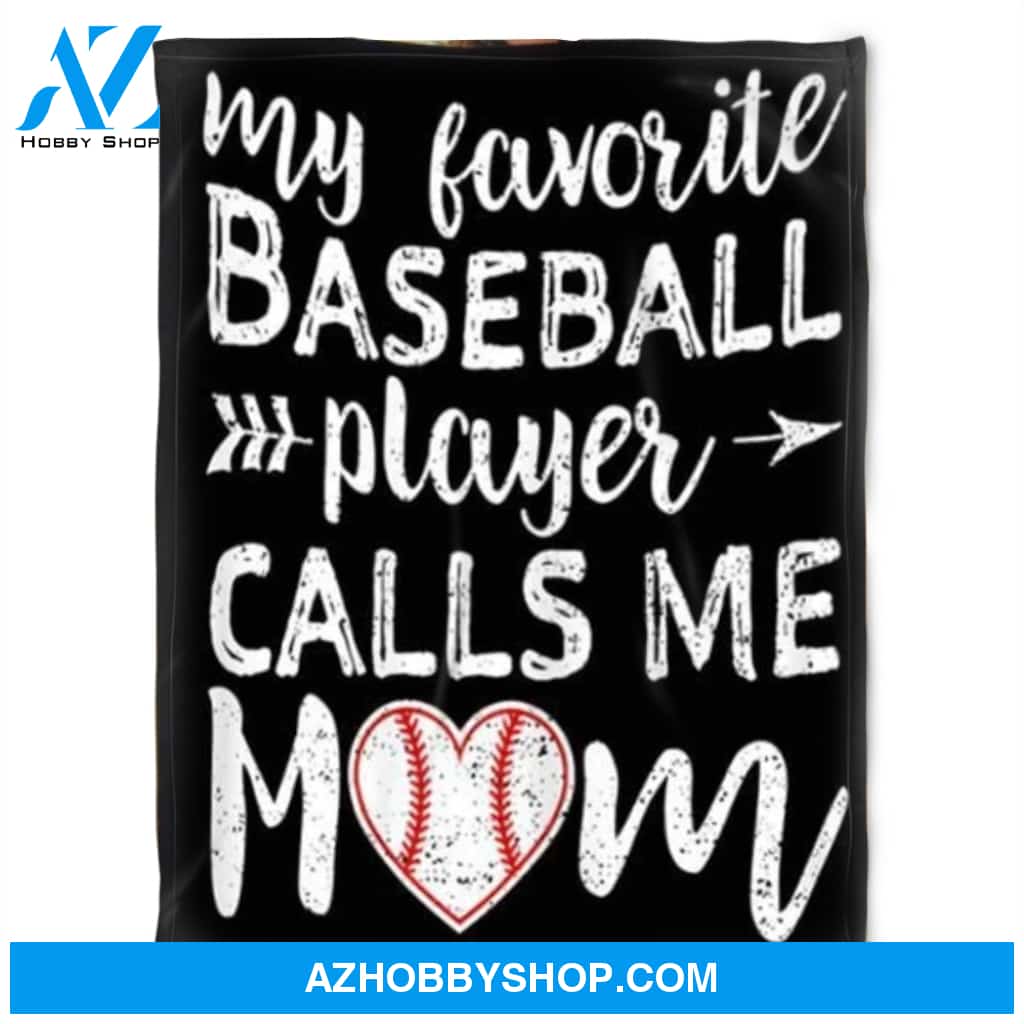 Baseball Player Calls Me Mom,Fleece Blanket.Gift Home Decor Bedding Couch Sofa Soft and Comfy Cozy