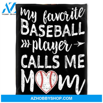 Baseball Player Calls Me Mom,Fleece Blanket.Gift Home Decor Bedding Couch Sofa Soft and Comfy Cozy