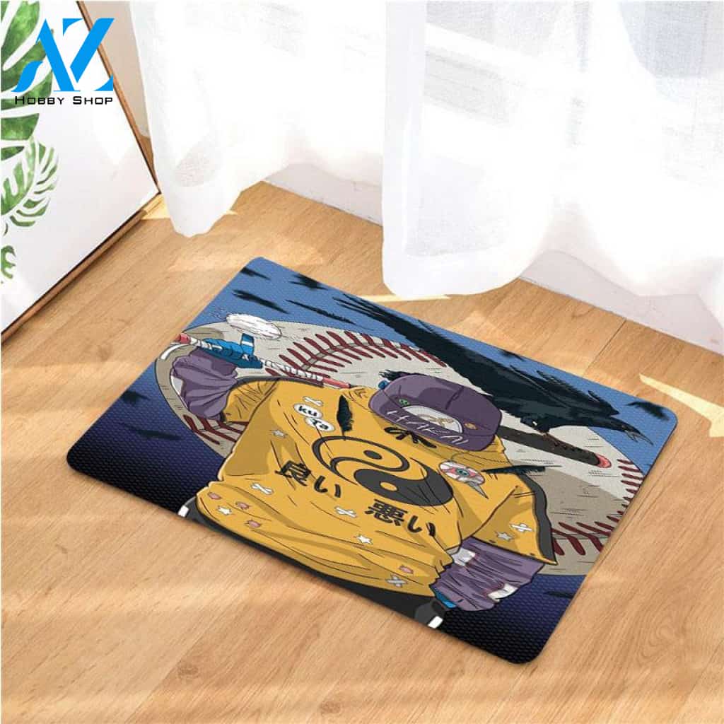 Baseball player doormats