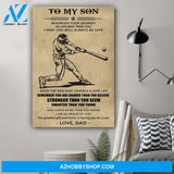 G- Baseball poster - Dad to Son - I am so proud of you