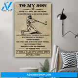 G-Baseball Poster - Dad to Son - I will always love you