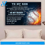 G- Baseball poster - Dad to son - In my heart