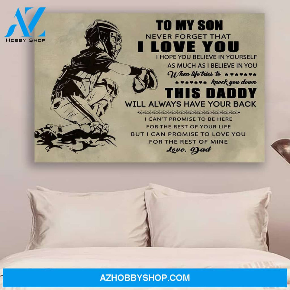G- Baseball poster - Dad to son - This daddy
