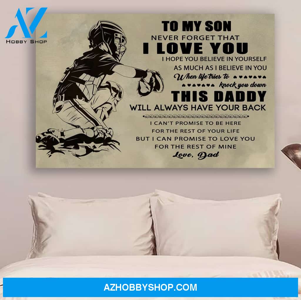 G- Baseball poster - Dad to son - This daddy