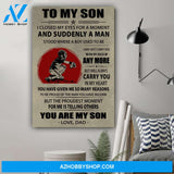 G-Baseball poster - Dad to son - You are my son