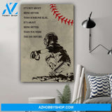 G-Baseball poster - It's not about being better than someone else