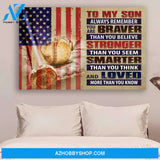 G-Baseball poster - To my son - You are braver