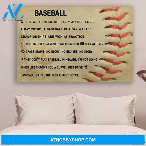 G- Baseball poster - where a sacrifice is really appreciated