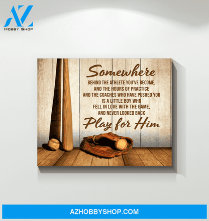 Baseball Somewhere Wall Art Canvas Prints, Wall Decor Visual Art