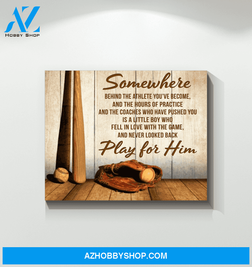 Baseball Somewhere Wall Art Canvas Prints, Wall Decor Visual Art