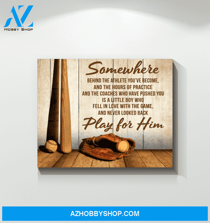 Baseball Somewhere Wall Art Canvas Prints, Wall Decor Visual Art