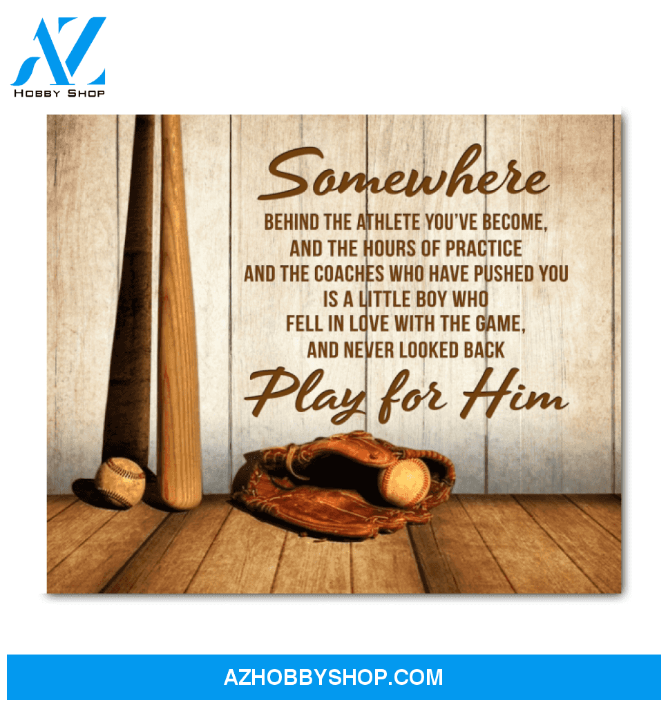Baseball Somewhere Wall Art Canvas Prints, Wall Decor Visual Art