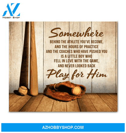 Baseball Somewhere Wall Art Canvas Prints, Wall Decor Visual Art