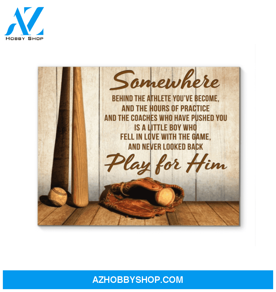 Baseball Somewhere Wall Art Canvas Prints, Wall Decor Visual Art
