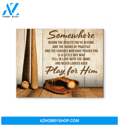 Baseball Somewhere Wall Art Canvas Prints, Wall Decor Visual Art