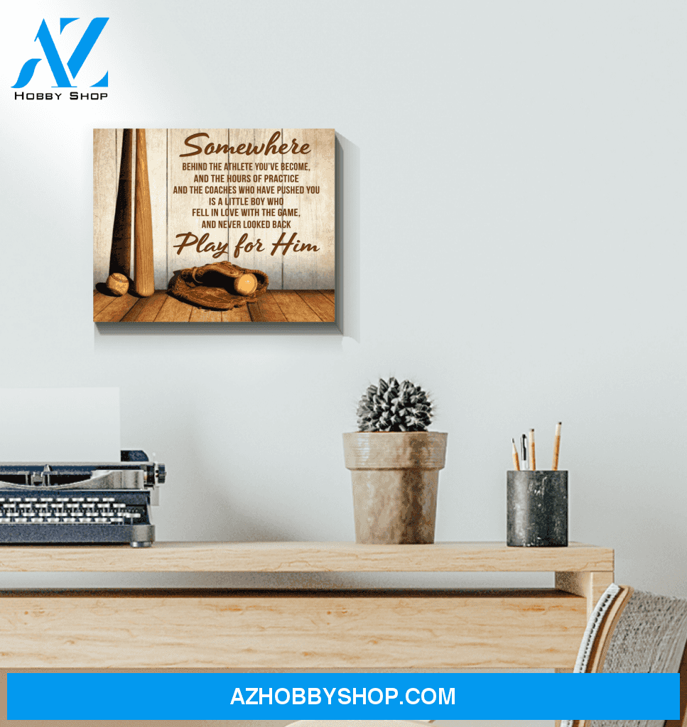 Baseball Somewhere Wall Art Canvas Prints, Wall Decor Visual Art