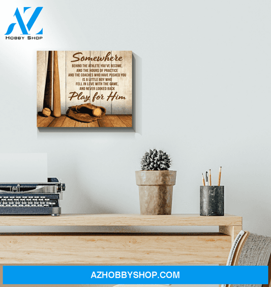 Baseball Somewhere Wall Art Canvas Prints, Wall Decor Visual Art