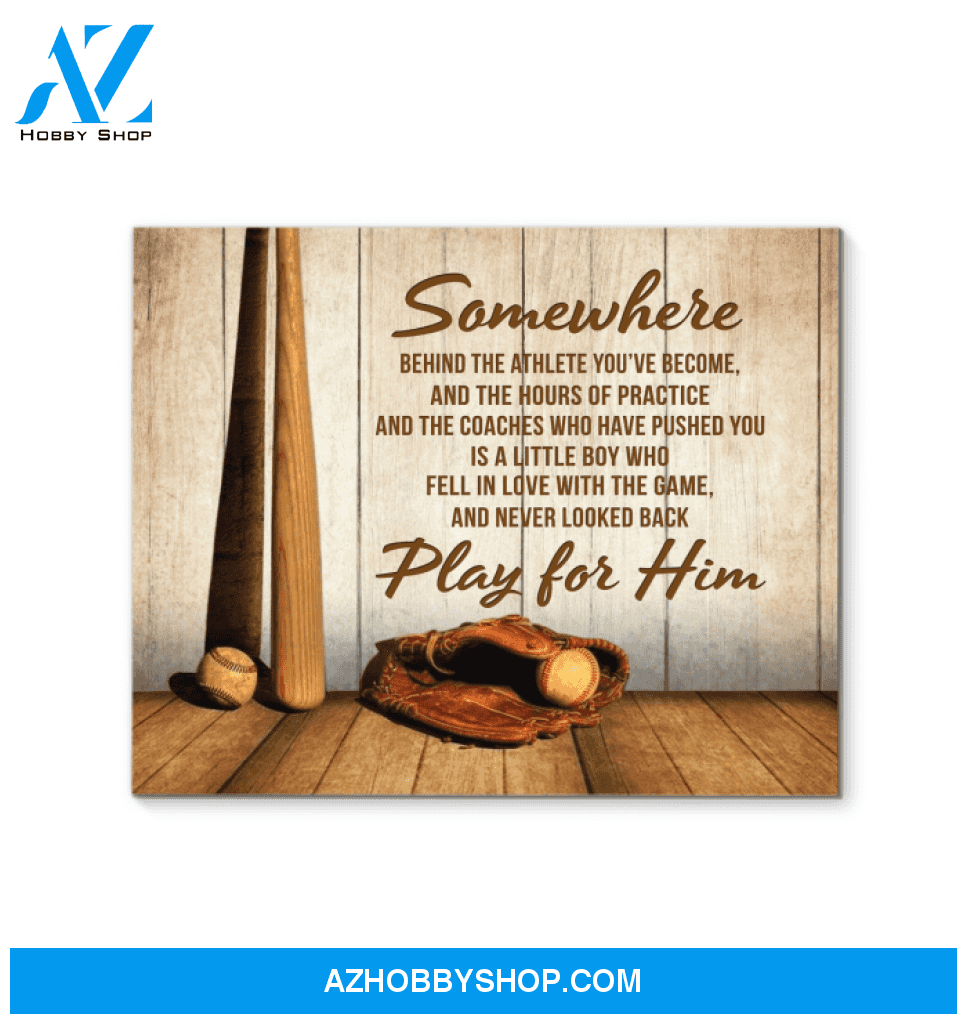 Baseball Somewhere Wall Art Canvas Prints, Wall Decor Visual Art