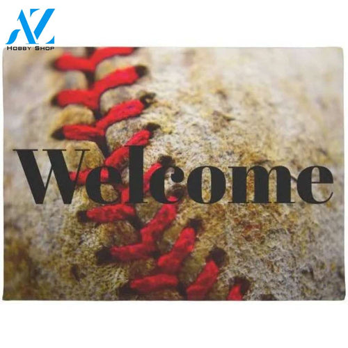 Baseball Welcome Doormat Indoor and Outdoor Mat Entrance Rug Housewarming Gift Sweet Home Decor Gift Gift for Baseball Lovers Sport Lovers