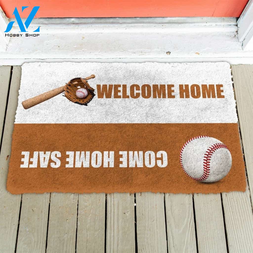 Gearhumans Gearhuman 3D Baseball Welcome Home Custom Doormat
