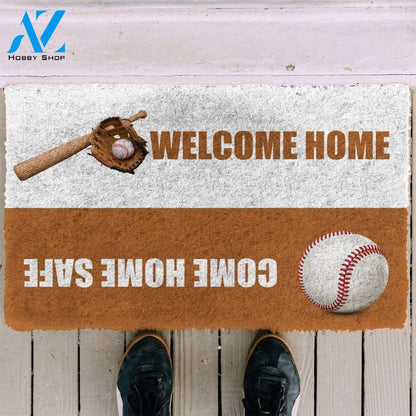 Gearhumans Gearhuman 3D Baseball Welcome Home Custom Doormat