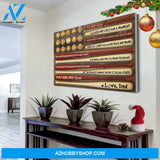 Baseball You Are My Son Canvas Print