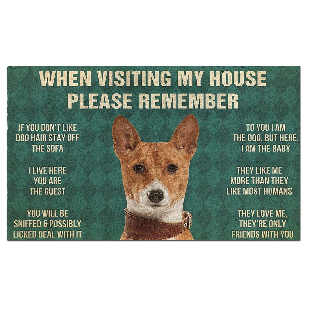 Basenji's Rules Doormat