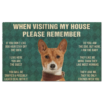 Basenji's Rules Doormat