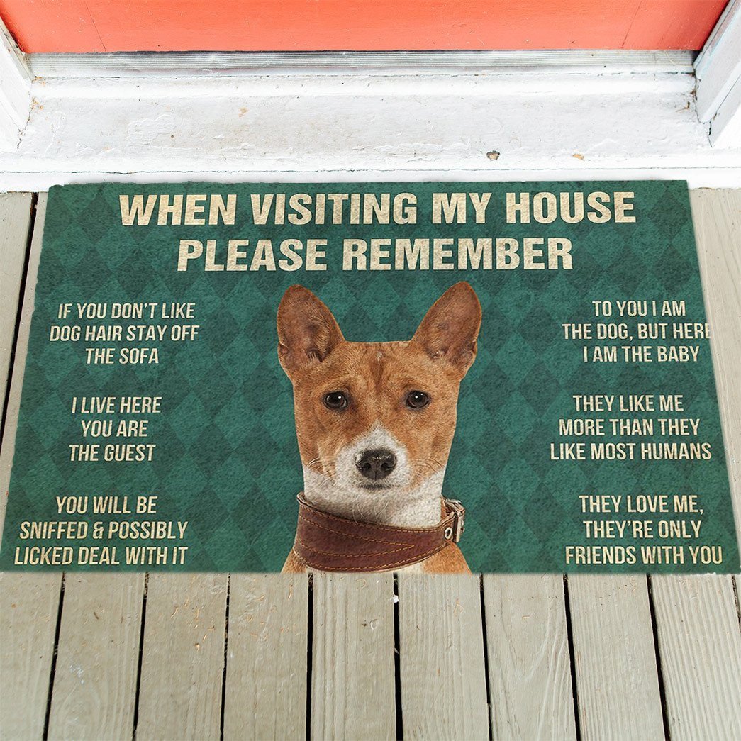 Basenji's Rules Doormat