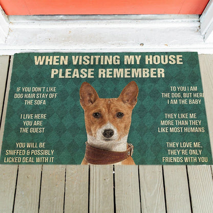 Basenji's Rules Doormat