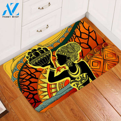 Basket Lady African Door Mat