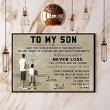 Basketball Dad To My Son I Want You To Believe Deep In Your Heart Paper Poster No Frame Matte Canvas Wall Decor