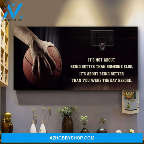 Basketball, It's Not Over When You Lose Canvas Prints, Wall Decor Visual Art