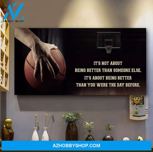 Basketball, It's Not Over When You Lose Canvas Prints, Wall Decor Visual Art