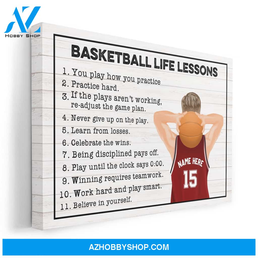 Basketball Life Lessons, Basketball Custom Poster/Canvas, Gift For Basketball Lovers
