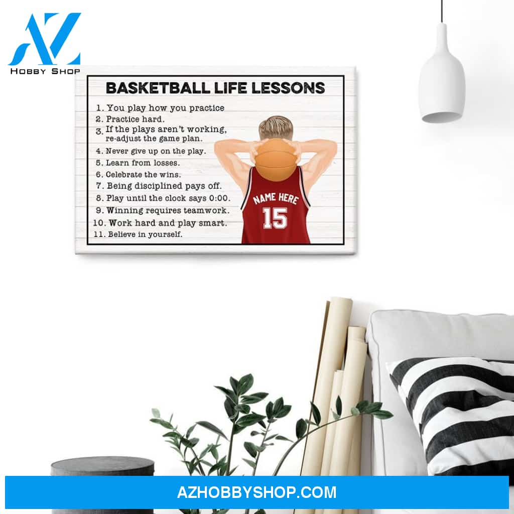 Basketball Life Lessons, Basketball Custom Poster/Canvas, Gift For Basketball Lovers