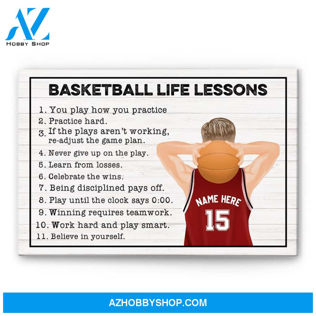 Basketball Life Lessons, Basketball Custom Poster/Canvas, Gift For Basketball Lovers