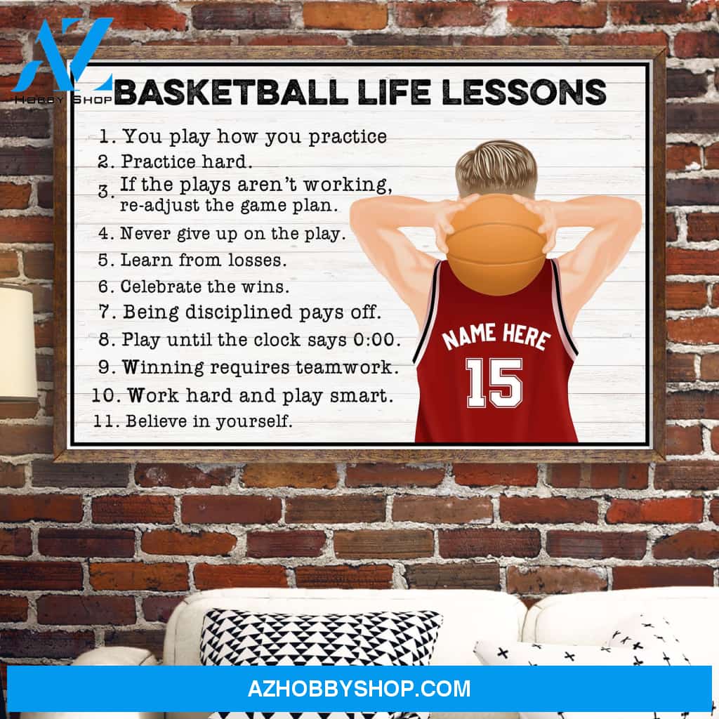Basketball Life Lessons, Basketball Custom Poster/Canvas, Gift For Basketball Lovers