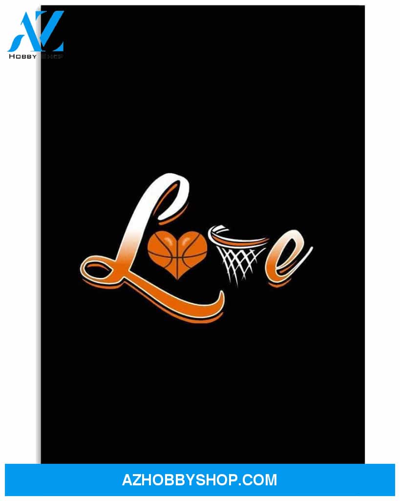 Basketball love art poster