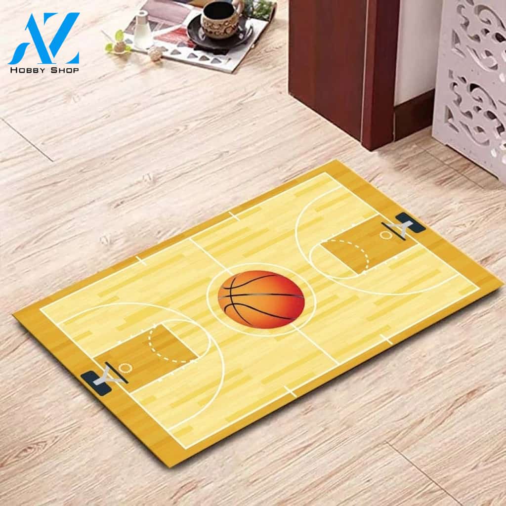 Basketball Yard Sport Doormat Gift For Basketball Birthday Gift Home Decor Warm House Gift Welcome Mat