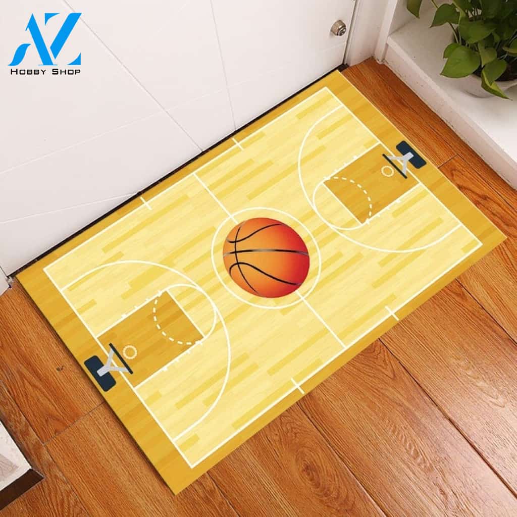 Basketball Yard Sport Doormat Gift For Basketball Birthday Gift Home Decor Warm House Gift Welcome Mat
