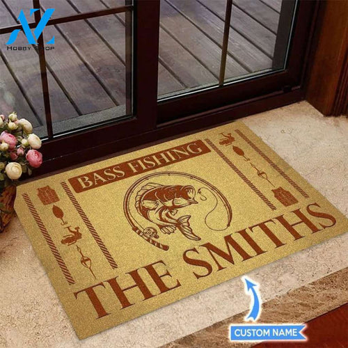 Bass Fishing Old Unique Custom Doormat | Welcome Mat | House Warming Gift